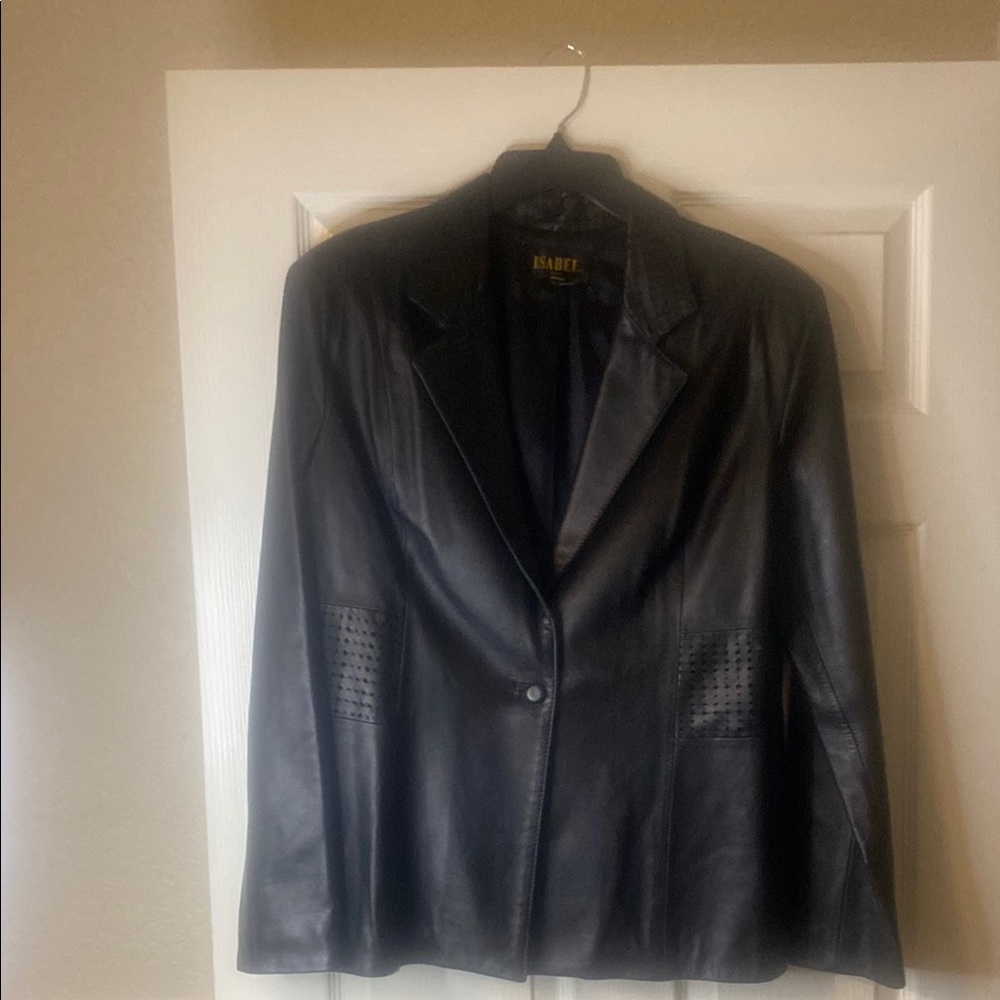 Classic Black Leather Motorcycle Jacket